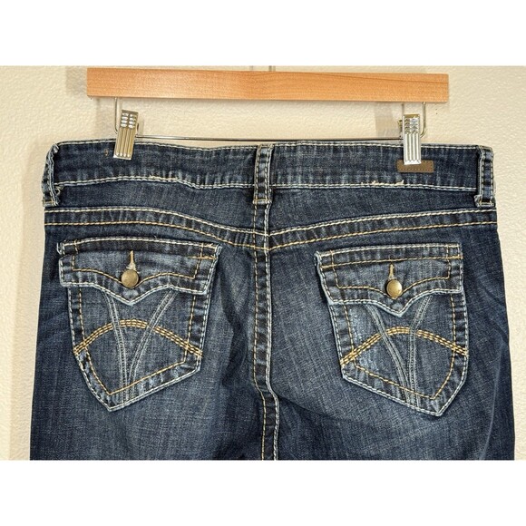 KUT FROM THE KLOTH NATALIE HIGH RISE BOOTCUT Thick‎ Stitch Jeans Size 14 Western - Picture 6 of 12